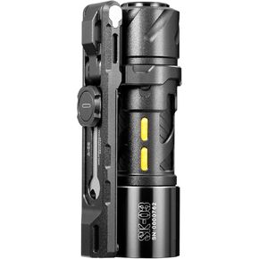 SK03 Pro Pro Flashlifts Small Flashlips قوية ، مصباح يدوي قابلاً لإعادة الشحن USB C ، 1000 Lumens High Lumens EDC مع قوس مغناطيسي ، 4 ألوان مرشحات ، 10 أوضاع للهواء الطلق ، التخييم ، الطوارئ