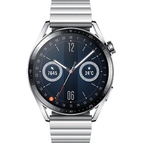 HUAWEI Watch GT 3 (46mm) GPS + Bluetooth Smartwatch (Elite Steel) - International Version, (OB02819)