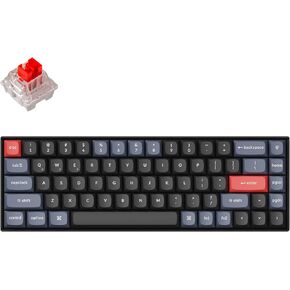 Keychron K6 Pro Wireless Custom Mechanical Keyboard, QMK/Launcher Programmable Macro, Hot-Swappable Keychron K Pro Brown Switch, 65% Layout White Backlit Office Keyboard for Mac Windows Linux