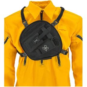 RP-1 Switch Radio Chest Harness لـ 2 Way Radio and Electronics | البحث والإنقاذ ، دورية التزلج ، الاستجابة لحالات الطوارئ - الصحراء تان