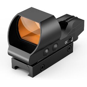 UUQ Rechargeable Reflex Sight,1x28x40mm Red Dot Optic with Charging Port,Multiple reticles,Compatible with Picatinny Rails,Supports Co-Witness