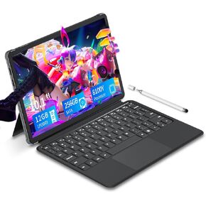 10.1-inch 2-in-1 Laptop 12 GB DDR3 256GB SSD, Intel Core M3-8100Y Processor (up to 3.40GHz), 800 * 1280 Touch Display, Wifi5, Bluetooth 5.0, HDMI*1, Type C Full Function, Backlit Keyboard, Windows11