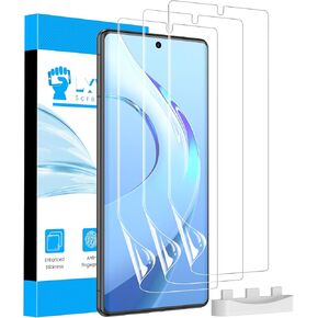 LYWHL 3 Pack for Google Pixel 7 Pro Screen Protector [Like Original Fingerprint Unlock], Real Invisible Self-Healing Protective Film [Not Glass], HD Clear, Case Friendly, Scratch-Resistant