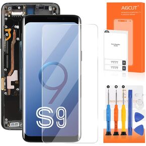 INCELL for Samsung Galaxy S9 LCD Screen Replacement for Samsung S9 LCD Display SM-G960U SM-G960F SM-G960W LCD Screen Touch Digitizer Assembly with Frame(Not Fingerprint)