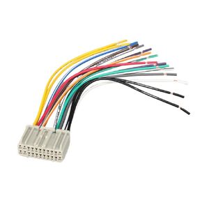 Factory Radio Installation OEM Reverse Dash Male Wire Wiring Harness Cable Plug