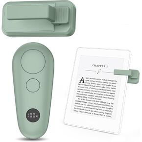 Remote Control Page Turner for Kindle Paperwhite Oasis Scribe eReaders, Page Turner Clicker for iPad Tablets Reading Novels Taking, Phone Camera Video Record Remote Triggers, Black
