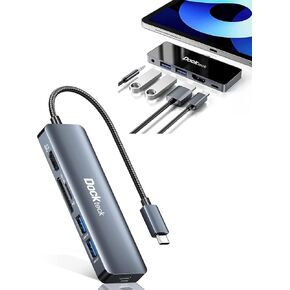 Dockteck USB C Hub, 4K 60Hz HDMI Adapter, for MacBook Pro, iPad Pro, XPS