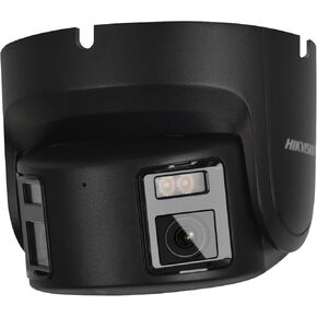 Ⲏіkvіsіon 4K 8MP Panoramic Fixed Turret Network Camera Outdoor(DS-2CD2387G2P-LSU/SL Black 4MM)，24/7 Hours Full Time Color，180° Viewing Angle， Human and Vehicle Classification，Built-in Two-Way Audio