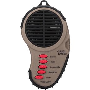 لعبة Cass Creek Ergo Turkey Call, CC99, لعبة إلكترونية محمولة، تصميم مدمج، 5 مكالمات في 1، مكالمات الخبراء لكل شخص