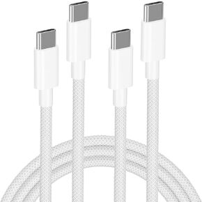 [MFi Certified] USB C to USB C Charging Cable for iPhone 16, 6FT 2 Pack 60W Nylon Braided Long iPhone 16 Fast Charger Cord for iPhone 16/16 Plus/16 Pro/16 Pro Max/15/15 Plus/15 Pro/15 Pro Max
