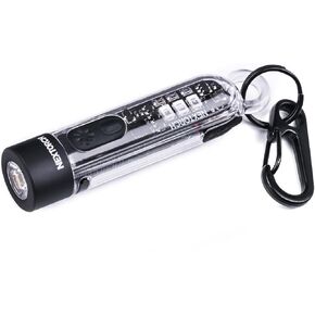 NEXTORCH K40 Keychain Flashlight, 700 Lumen Pocket EDC Rechargeable Flashlight with UV Black Light, Red/Blue Light, 3 Modes and Strobe for Everyday Use, Dog Walking, Emergency Defense, Beacon Location