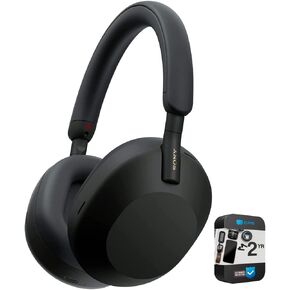 Sony WH1000XM5/S Wireless Industry Leading Noise Canceling Headphones Silver (Renewed) Bundle with 2 YR CPS Enhanced Protection Pack