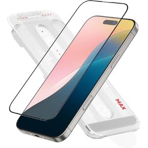 FLOLAB NanoArmour ONETIME MAX for iPhone 16 Pro Matte Screen Protector, Anti Glare, Anti-Rainbow, Tempered Glass,Infinity Edge, Edge Reinforced, Easy Install, Dust-Free, Smooth as Butter