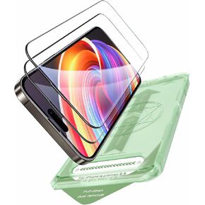2 PACK for iPhone 16 Pro Max Screen Protector 6.9 Inch, 10s Auto Dust-Elimination Installation, 9H Tempered Glass, HD Clear, Scratch Resistant, Full Edge Coverage