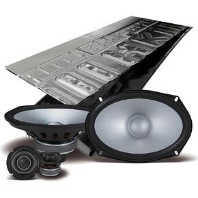 Alpine S2-S69C, S Series 6x9 2-Way Hi-Res Speakers + Sound Damping Kit Bundle