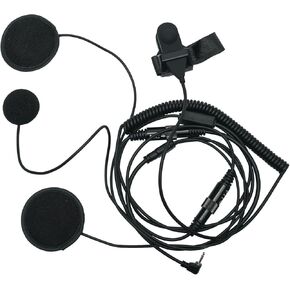 Full Face Motorcycle Bike Helmet Earpiece Headset with Mic Ptt Compatible for Motorola Talkabout MH230R MR350R T200 T200TP T260 T260TP T460 T600 MT350R Two Way Radio