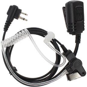 Professional Covert Acoustic Tube Bodyguard FBI Earpiece Headset Mic for 2-pin Motorola Radio Cp040 Cp200 Xtni DTR Vl50