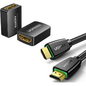 UGREEN 2 Pack HDMI Coupler Bundle with 4K HDMI Cable