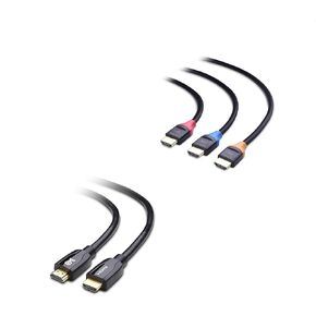 Cable Matters 3-Pack High Speed HDMI to HDMI Cable 3 Feet with HDR and 4K Resolution Support & 1-Pack Premium Certified HDMI to HDMI Cable