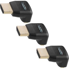 HDMI 90 & 270 Degree, 2-Pack, Right Angle Adapters/Connectors, Supports HDMI 2.0b 4K 60hz HDR
