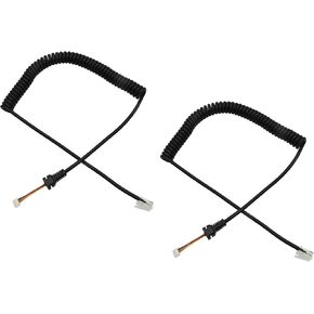 2Pcs Replacement MH-48 Microphone Cable Cord Compatible with Yaesu MH-36 MH-36A6J MH-36B6JS MH42 MH-48A6JA MH-42B6J MH-42C6J FT-90R FT-100 FT-100D FT-7800 FT-8800 FT-8900 FT-8900R FT-1500M FT-2800M