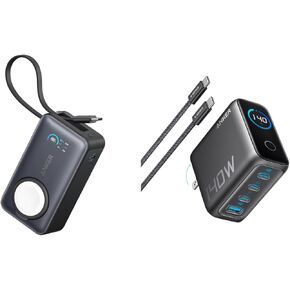 Anker Laptop Charger, 140W USB-C Charger MagGo Power Bank for Apple Watch