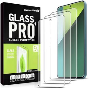 [3-Pack] Screen Protector for Xiaomi Redmi Note 13 Pro 5G Tempered Glass, 9H Hardness, Bubble Free, Easy to Install