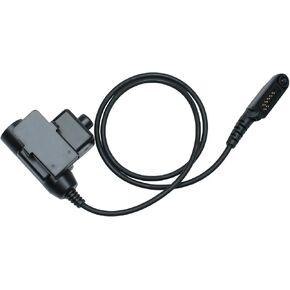 Civilian Z-Tactical U94 PTT Adapter Headset Cable Plug Push to Talk for Hytera PD600 PD602 PD605 PD662 PD665 PD680 PD682 PD685 X1P X1E