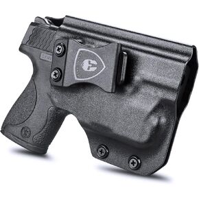 M&P Shield 9mm/.40 w/TLR-6 Holster, IWB Kydex Holster Fit: S&W M&P Shield 9/.40 M2.0 Pistol w/TLR6, Inside Waistband Concealed Carry Holster, Adj. Cant & Retention, Right/Left Hand Option