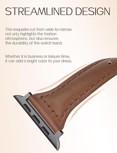 2 حزمة حزمة من الجلد النحيف المتوافقة مع Apple Watch Band 38mm 40mm 41mm 42mm 44mm 45mm 46mm 49mm 49 مم ، حزام جلدي أصلي الطبقة العليا لسلسلة Iwatch 10/9/8/7/6 5/4/3/2/1/se/ultra in Kuwait