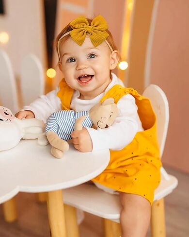 jollybows 30pcs Baby Girls Hair Bows Headband Nylon Hair Band Elastic Hair Accessories for Kids Infants Toddlers in Saudi Arabia