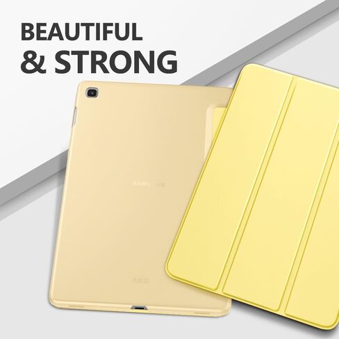 حافظة MoKo تناسب سامسونج جالاكسي تاب S5e 2019، غطاء رفيع للغاية ورفيع ثلاثي الطي مع ظهر بلوري مع تنبيه تلقائي ونوم لجهاز جالاكسي تاب S5e SM-T720/SM-T725 2019 اللوحي - أسود in Kuwait