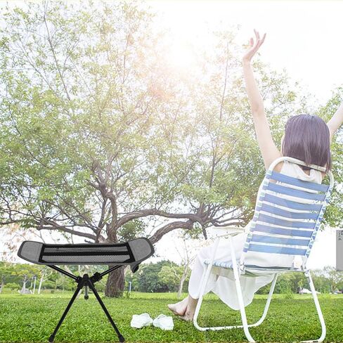 Portable Folding Chair Ottoman Outdoor Recliner Lazy Footrest Leg Rest Camping Chair Footstool for Hiking Fishing Picnic in Kuwait
