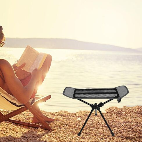 Portable Folding Chair Ottoman Outdoor Recliner Lazy Footrest Leg Rest Camping Chair Footstool for Hiking Fishing Picnic in Kuwait
