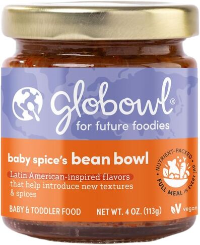 Globowl Stage 3 Baby Food & Toddler Meals, 6+ Months Early Allergen Introduction, Baby Led Weaning, International Whole Food Snacks for Toddlers, Babies, 4 oz Glass Jar, Pad Thai for Tots in Saudi Arabia