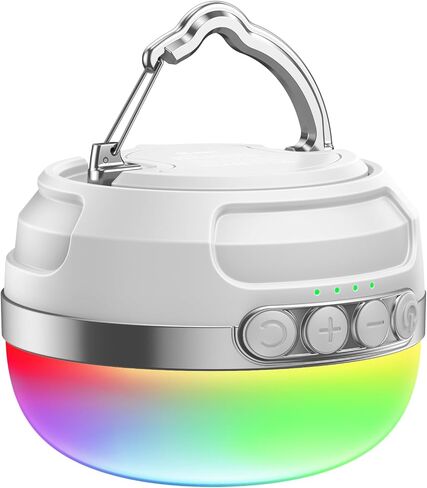 LED Camping Lantern Rechargeable 1000LM, Up to 300H Running Time Camping Tent Light, 6700mAh Emergency hanging Light for Hurricane, Power Outages, Home, Hiking, Water-Resistant, Black in Kuwait