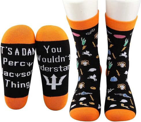 JNIAP Percy Camp Half Blood Socks Camp Half Blood Gift It's a Percy Thing You Wouldn't Understand Heroes Of Olympus Gift in Kuwait