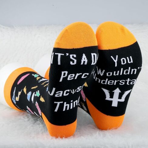 JNIAP Percy Camp Half Blood Socks Camp Half Blood Gift It's a Percy Thing You Wouldn't Understand Heroes Of Olympus Gift in Kuwait