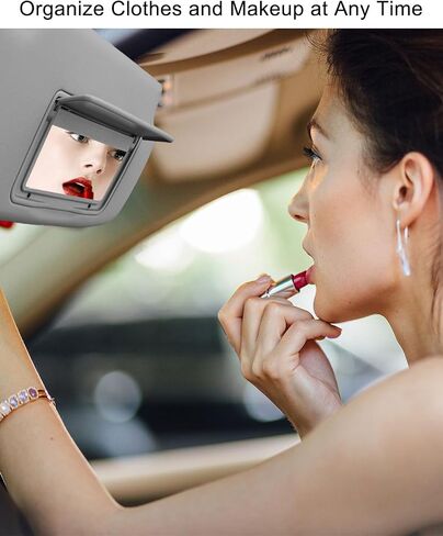 Left Driver Side Sun Visor Fit for Nissan Sentra 2013 2014 2015 2016 2017 2018 2019, Sun Protection Shade with Makeup Mirror Replace 96401-3SG8A, Gray in Kuwait