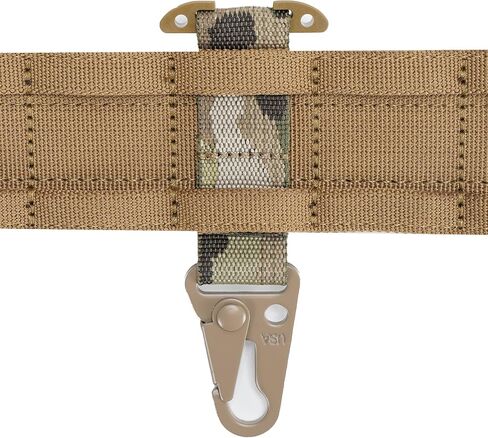 Tactical Gear Clip with Clash Hook, T-Mount Molle Key Clip, Battle Belt Clip for Bag, Vest, and Molle System Accessories in Saudi Arabia