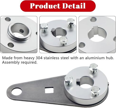 3/4" Crankshaft Holder Tool For 3/4" Cranks Aluminium Red in Kuwait