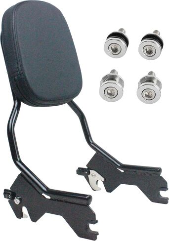 مسند ظهر للراكب من YHMOTO قابل للفصل مع مجموعة أدوات إرساء مناسبة لـ Harley Low Rider FXLR Sport Glide FLSB S FXL S FXLTS ST FXLRST EL DIABLO FXRST 2018-2024 (أسود) in Kuwait