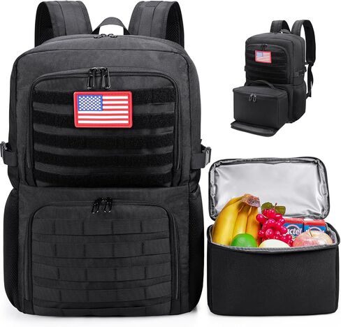 BERTASCHE Lunch Backpack, Laptop Backpack 15.6 inch Work Backpack w/Insulated Cooler Lunch box for Men Women, Casual Daypack for Work Commuter Picnic College in Kuwait