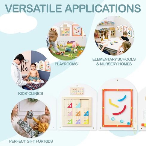 لوحة جدارية على شكل قطار مقاس 80 بوصة، لعبة حائط حسية كبيرة، لوحة حسية كبيرة على الحائط، لوحة أنشطة حائطية كبيرة، أثاث رعاية نهارية، مركز أنشطة، للأطفال الصغار 1-3 in Kuwait