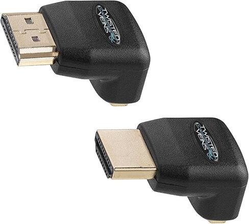 HDMI 90 & 270 Degree, 2-Pack, Right Angle Adapters/Connectors, Supports HDMI 2.0b 4K 60hz HDR in Saudi Arabia