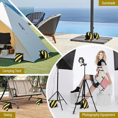 8 Packs Sandbags Weight Bags for Photo Studio, Heavy Duty Saddlebag for Canopy, Umbrella Base, Backdrop Stand, Photo Tripod, Picnic Table,Fishing Chair in Saudi Arabia