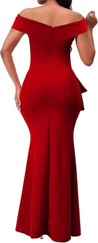 VisiChenup Elegant Formal Dresses for Women Sexy Cocktail Wedding Guest Evening Party Long Maxi Dress in Kuwait