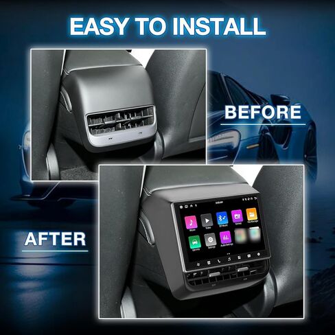 8.66 "الشاشة الخلفية متوافقة مع Tesla Model 3 2019-2023 & Model Y 2019-2024 ، Android 13GB+64GB شاشة عرض ترفيهية خلفية مع التحكم في تكييف الهواء ، وتدفئة المقعد ، واللاسلكية اللاسلكية in Kuwait