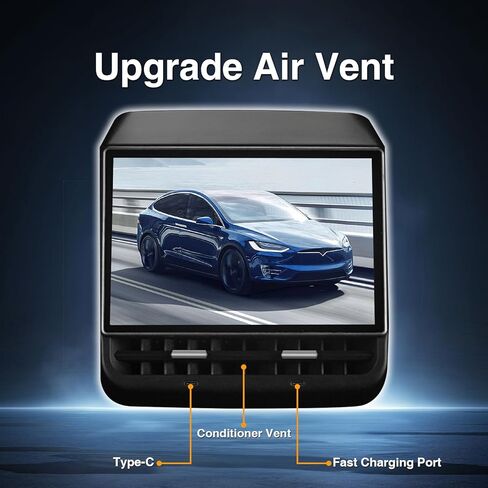 8.66 "الشاشة الخلفية متوافقة مع Tesla Model 3 2019-2023 & Model Y 2019-2024 ، Android 13GB+64GB شاشة عرض ترفيهية خلفية مع التحكم في تكييف الهواء ، وتدفئة المقعد ، واللاسلكية اللاسلكية in Kuwait