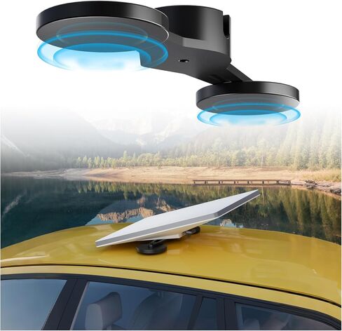 for Starlink Mini Mount Roof, Starlink Mini Tripod Adapter Aluminum 1/4 Inch Mount Base with 2X Magnetic Base, Starlink Mini Accessories for Travel Essentials/Vans/RV/Camping in Saudi Arabia